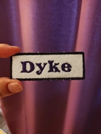 Dyke iron on patch