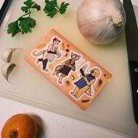 Image 1 of Kitchen Critters Sticker Sheet
