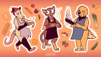 Image 3 of Kitchen Critters Sticker Sheet