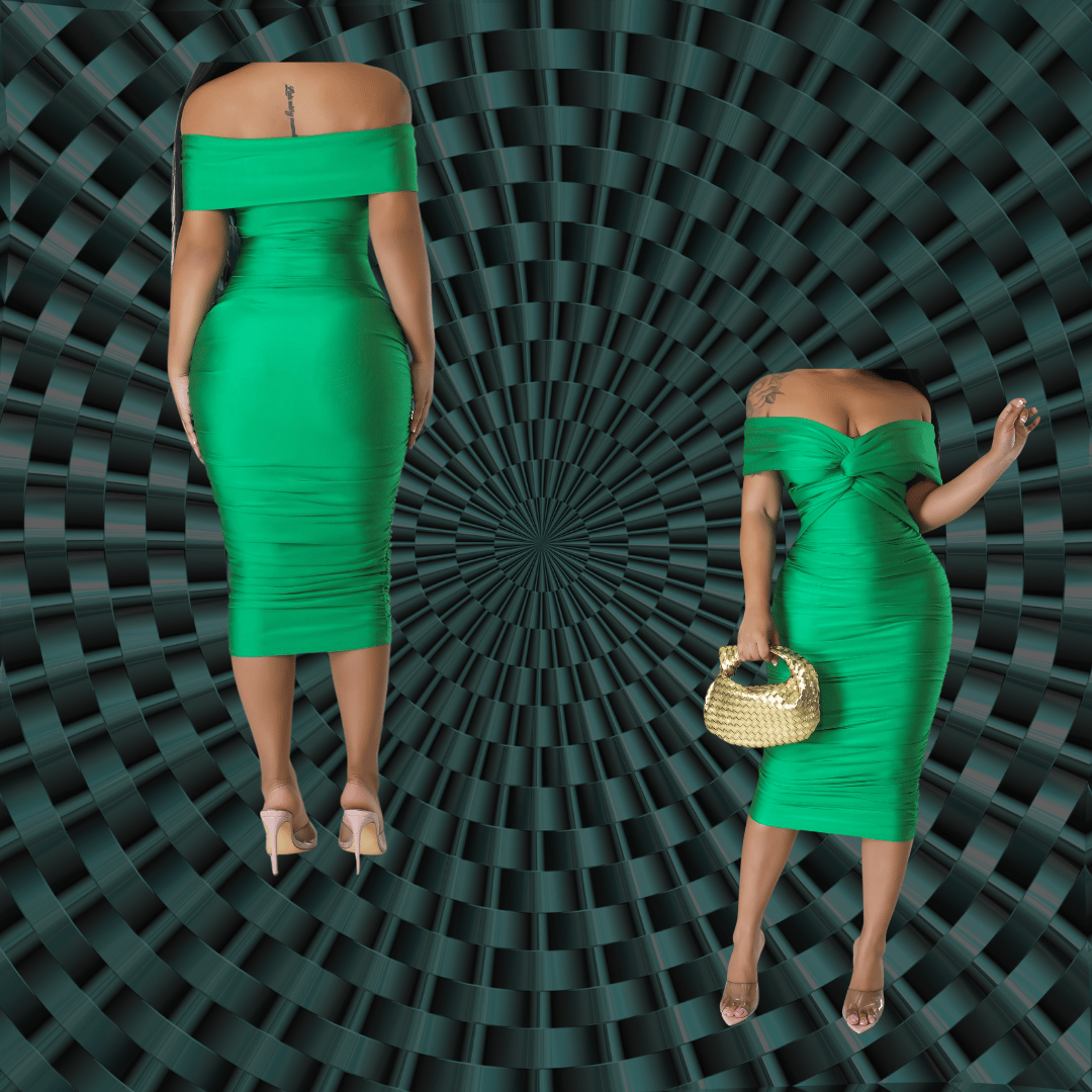 Coast keri knot dress green online