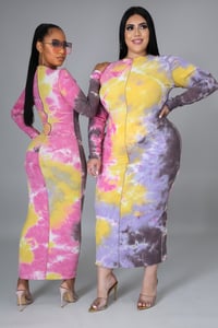 Slash of color Dress
