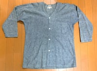 Image 1 of Dry Bones Japan indigo chambray Koiguchi shirt, size S (fits S/M)