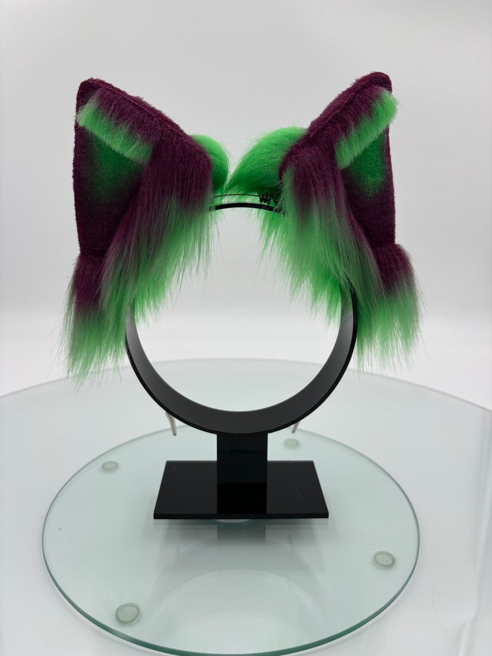 Image of Green & Hot Pink Cat Ears