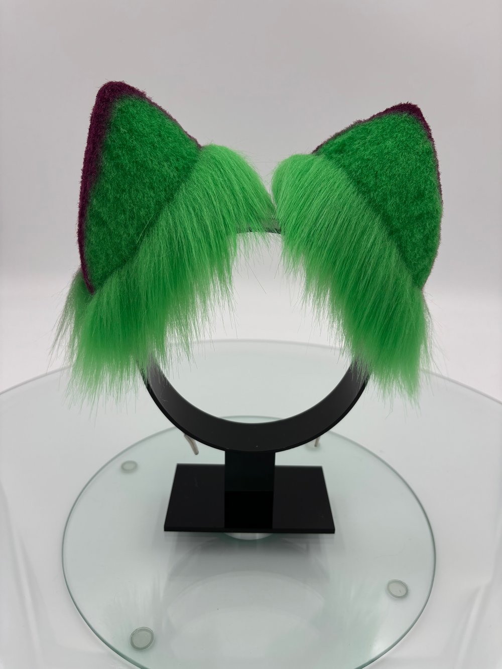 Image of Green & Hot Pink Cat Ears