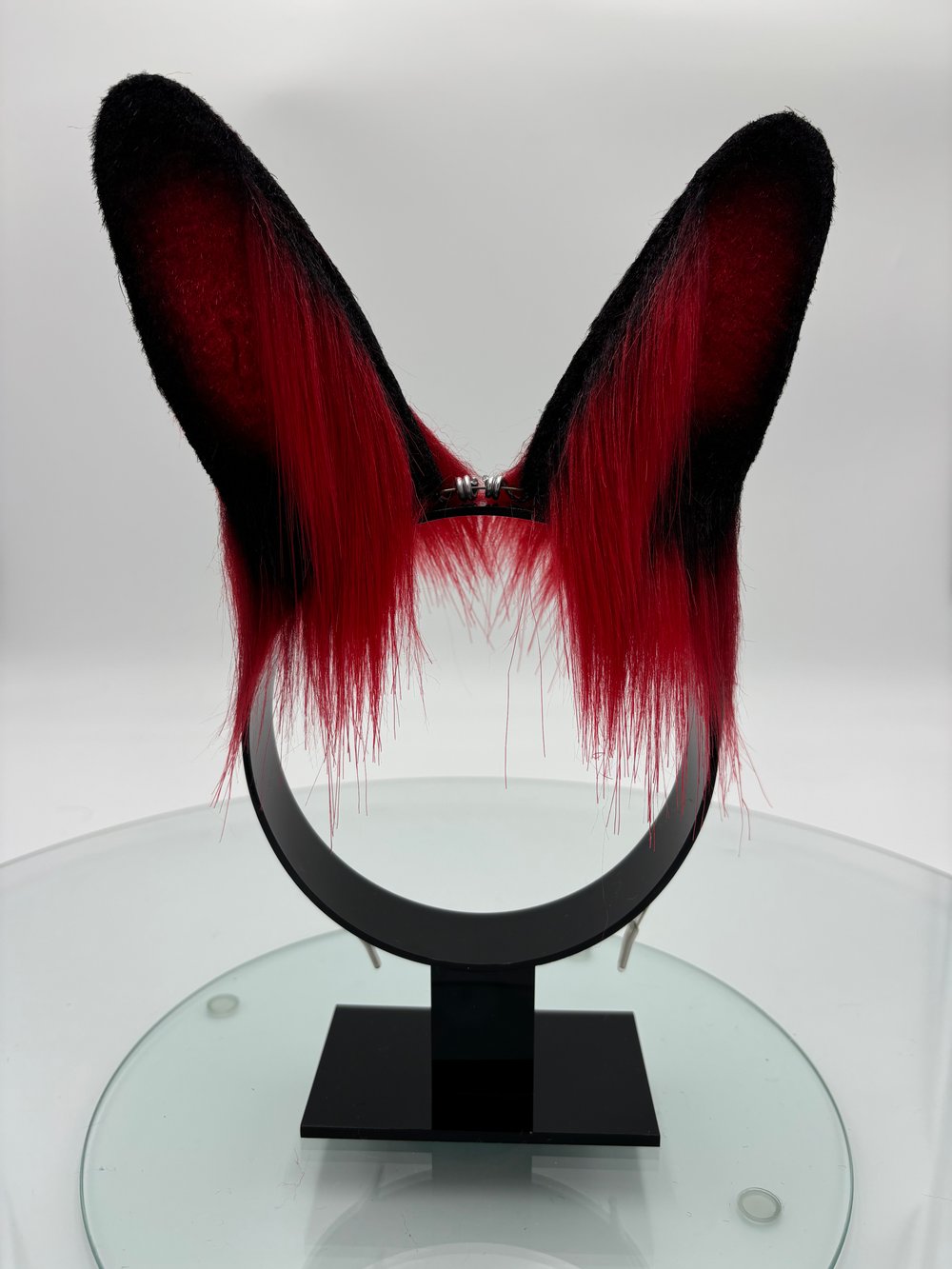 Image of Red & Black Mini Bun Ears