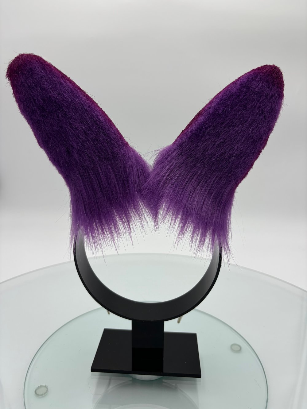 Image of Purple & Hot Pink Mini Bun Ears 