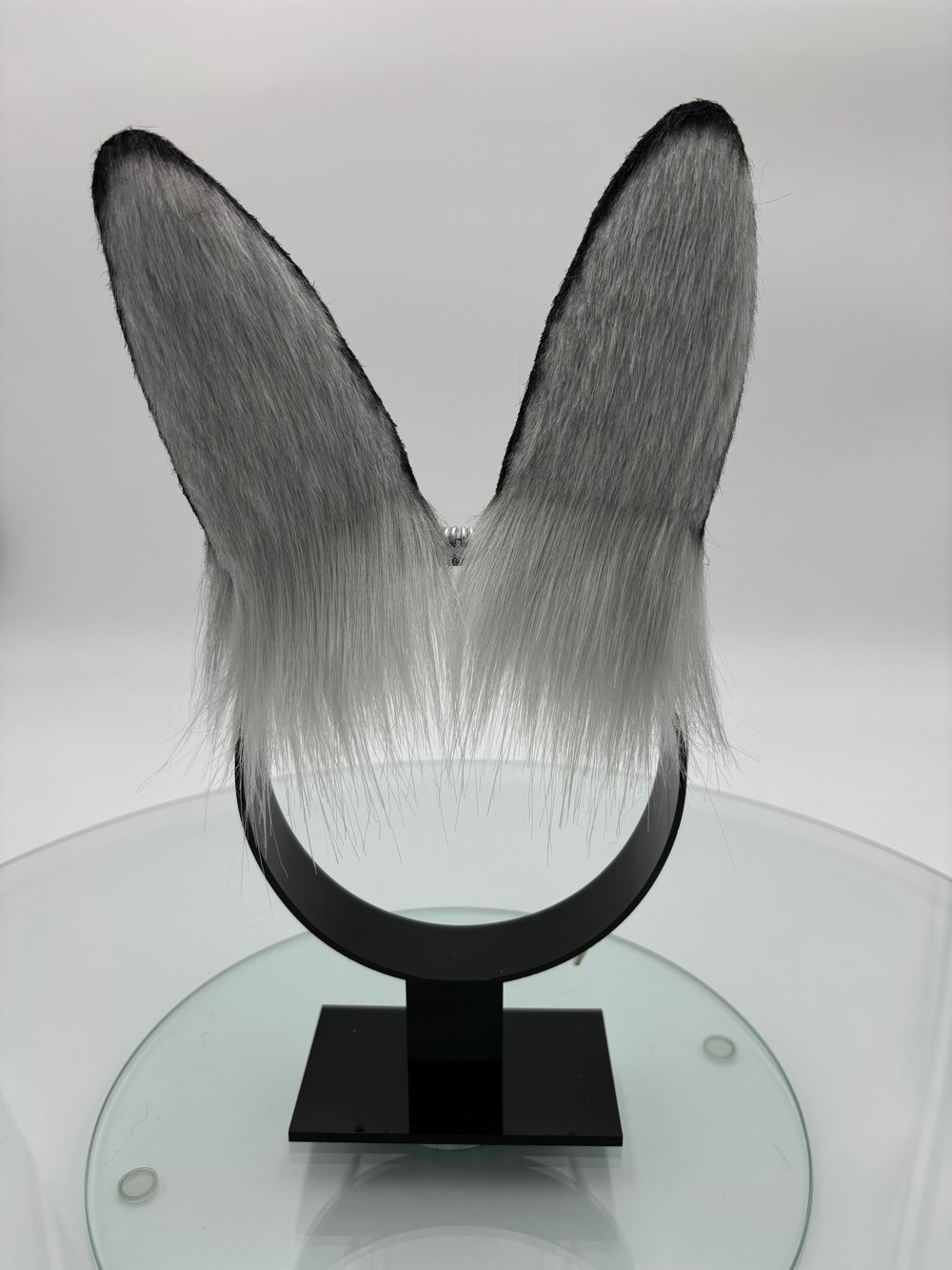 Image of Silver & Black Mini Bun Ears