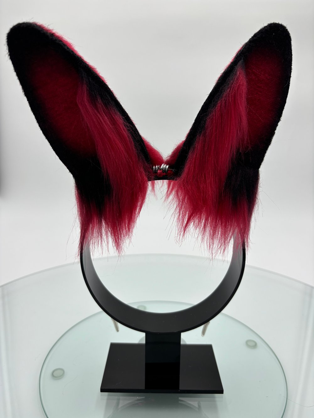 Image of Black & Red Mini Bun Ears