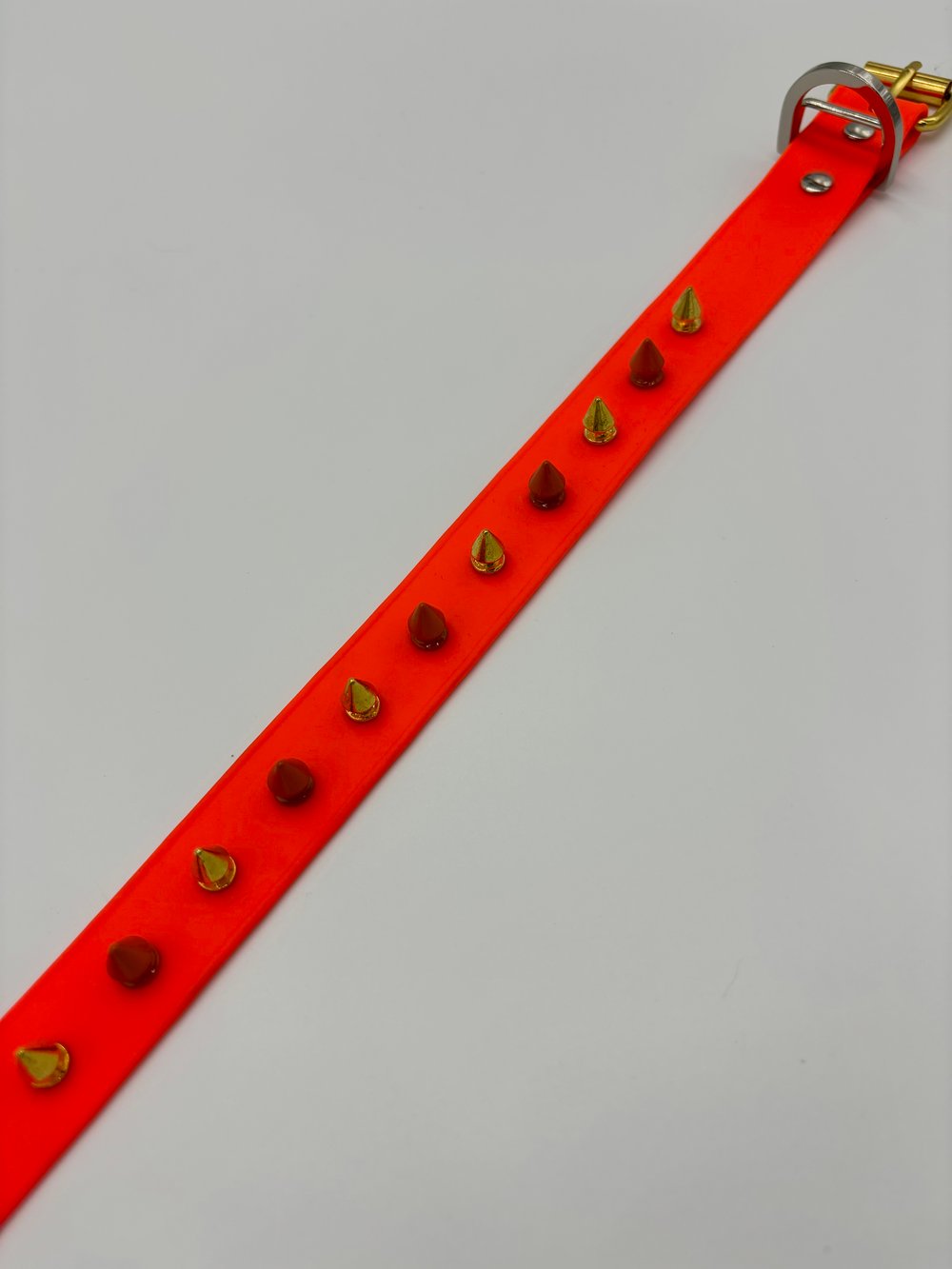 Image of Neon Orange Spiked Collar