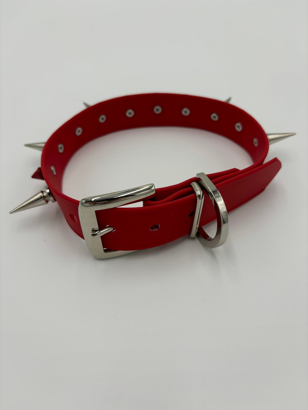 Image of Red Spiked Collar