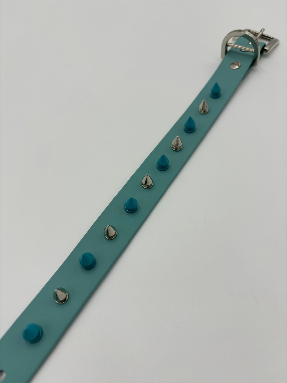 Image of Powder Blue Spiked Collar