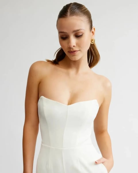 Image of Zale Jumpsuit. White. By Lexi Clothing Australia 