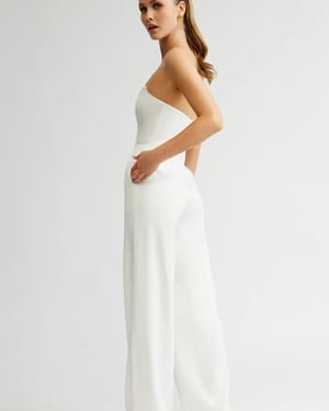 Image of Zale Jumpsuit. White. By Lexi Clothing Australia