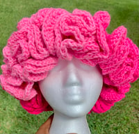 Image 1 of Custom Crochet Ruffle Hat (can be made in any color)