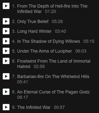 An Eternal Curse Of The Pagan Godz - CD