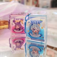 Image 2 of Hololive Milk Carton Liquid Charms