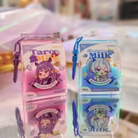 Image 1 of Hololive Milk Carton Liquid Charms