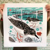 Mousehole Turnstones Large Print