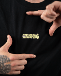 Image 2 of OVERTIME/ @F.A.K.T.O/ BLACK T-SHIRT