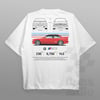 Cars and Clo - Oversized - BMW E30 M3 Blueprint T-Shirt