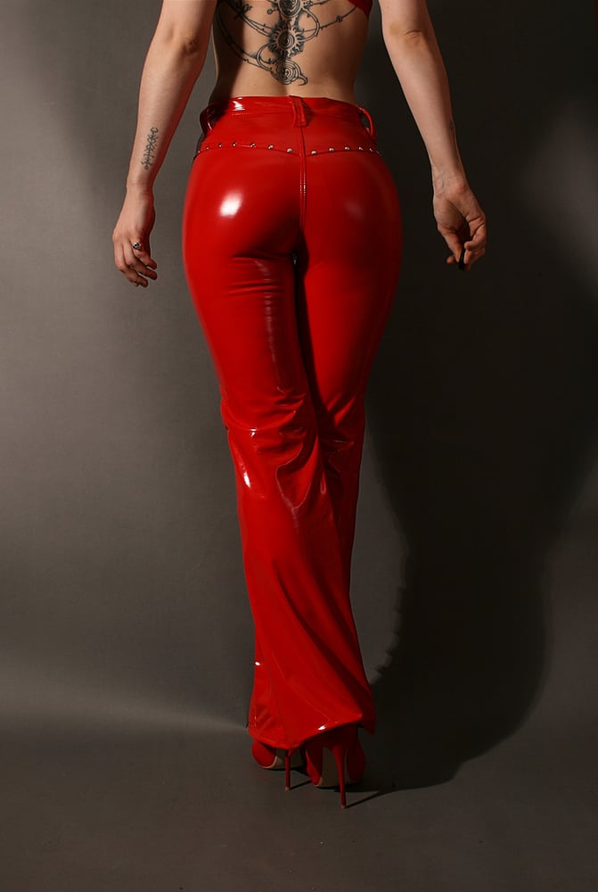 Image of RED INDUSTRIAL GIRL PANTS