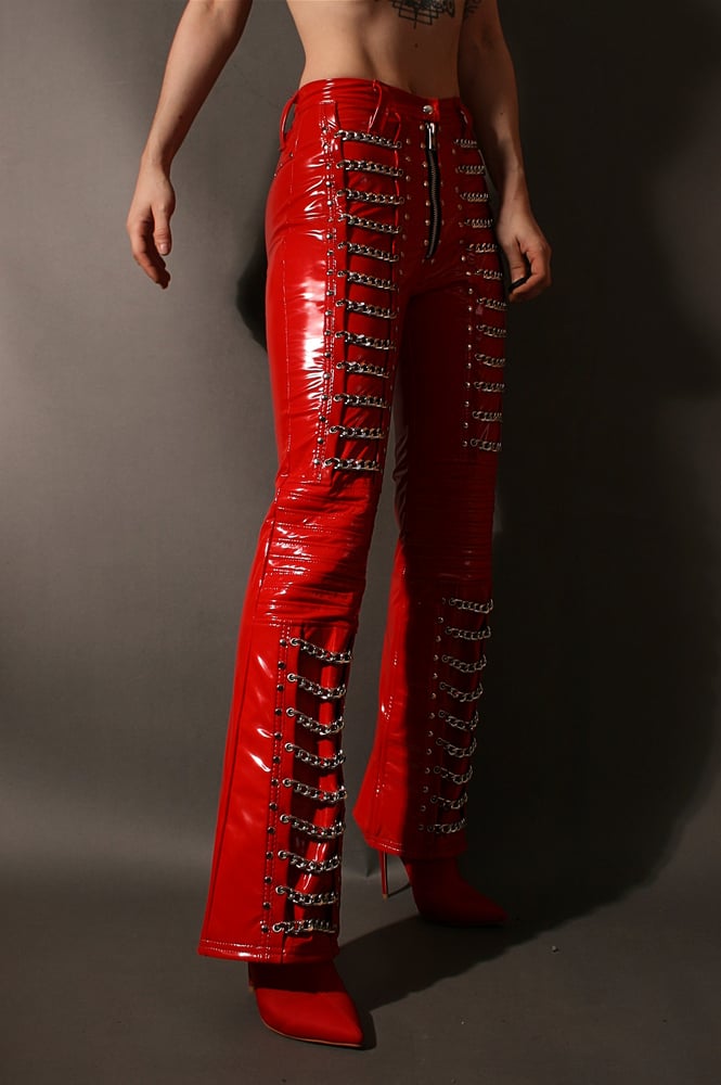 Image of RED INDUSTRIAL GIRL PANTS