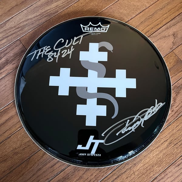 Image of John Tempesta 8424 Signed Drumhead