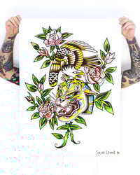 Eagle rose leopard
