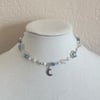 cloudy moonlight night necklace