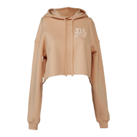 Soul Detroit | Women's Cropped Hoodie | Peach
