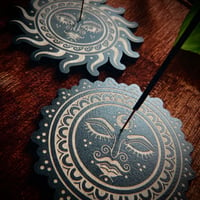 Image 1 of Sun & Moon Incense stick holder set