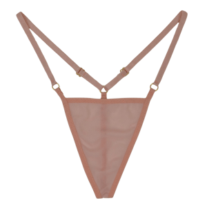 Peach Mesh G-String