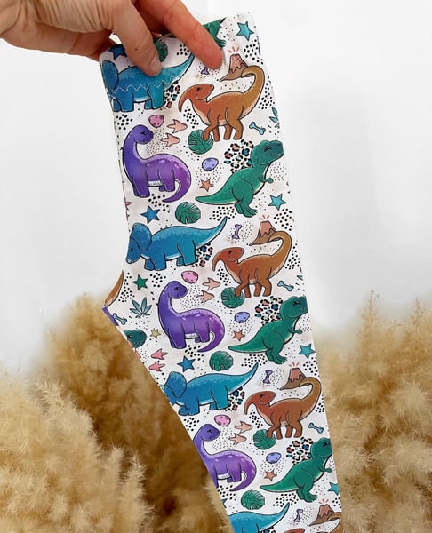 Image of Ready to post Dino Leggings (6-12 months & 2-3 years) 