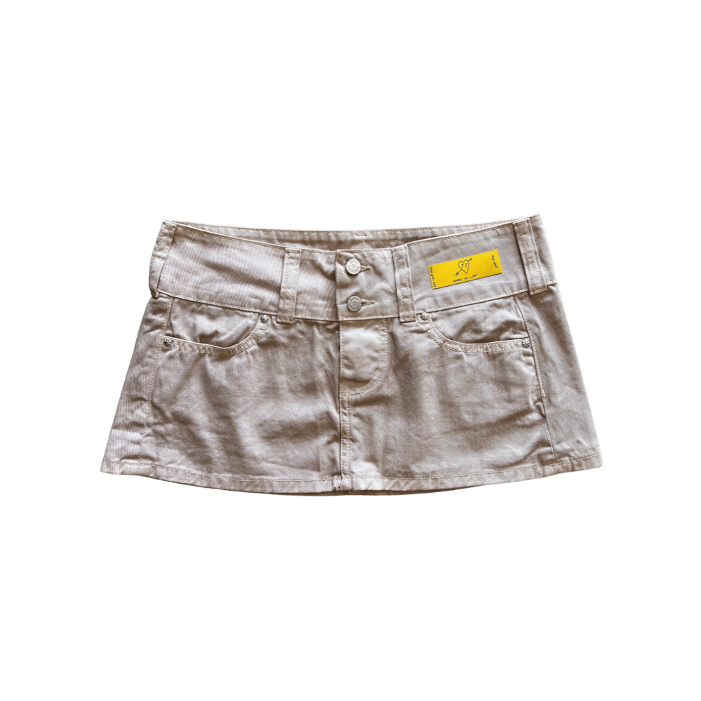 Image of JULIET JOHNSTONE HAND PAINTED BUTTERFLY LOW RISE SKIRT