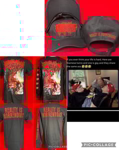 Image of  Official Golem of Gore "Reality is Horrendous" Short/Long Sleeve Shirts And Dad Hat!!