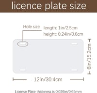 Image 1 of Custom Decorative License Plate 2 Pack(U.S.A and Mexcian States) - Not Intended for Official Use