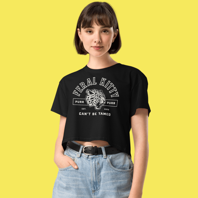 Feral Kitty Crop Top