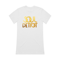 Soul Detroit | Women's T-Shirt | White | Gold Foil