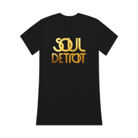 Soul Detroit | Women's T-Shirt | Black | Gold Foil