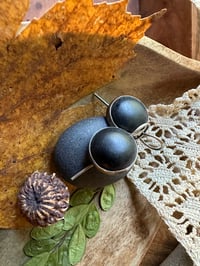 Image 1 of Black Moon earrings/ n141