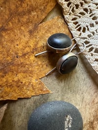 Image 3 of Black Moon earrings/ n141