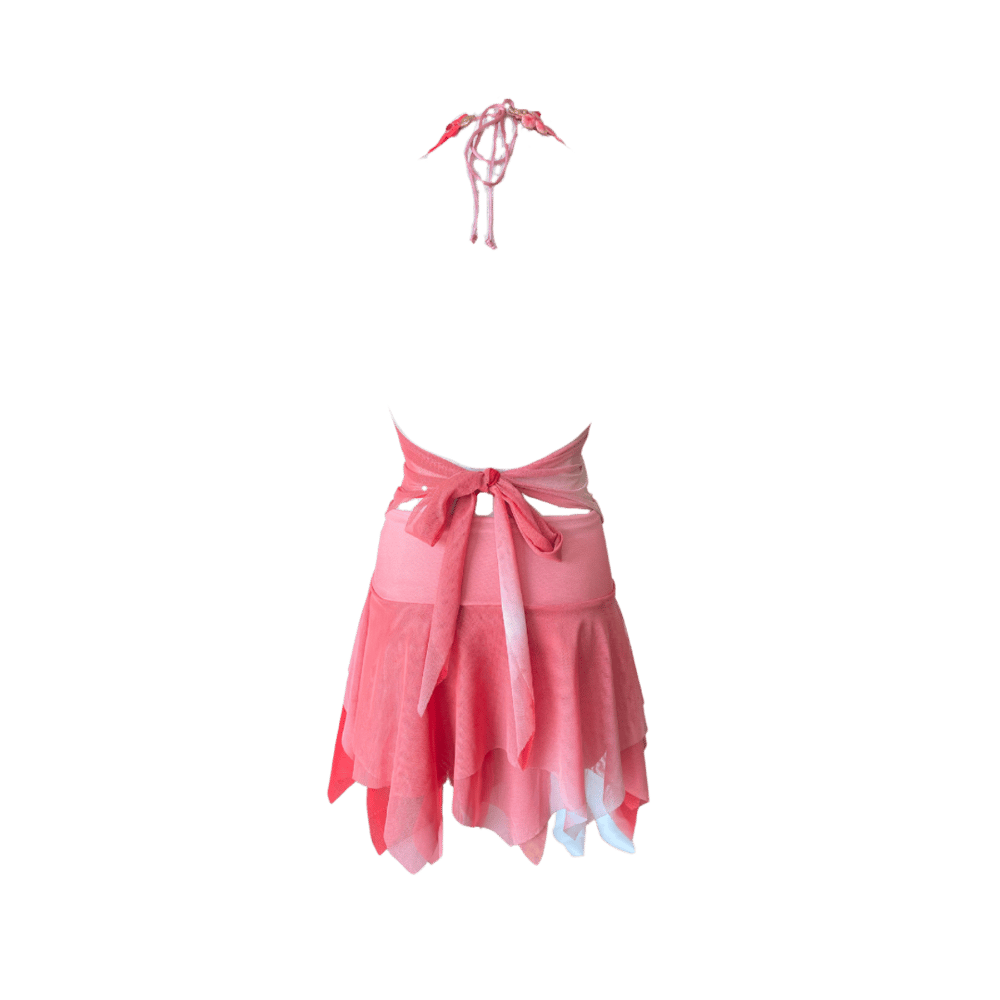 Image of EMA SAVAHL COUTURE FLORAL HALTER SET - ✽ FOR RENT ONLY ✽