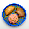 4 Mini magnet Mexican pastry platter. Version 14