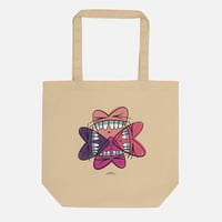 Image 1 of 4 Hearts Tote Bag - Bubble Gum 