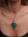 Malachite Shield Pendant