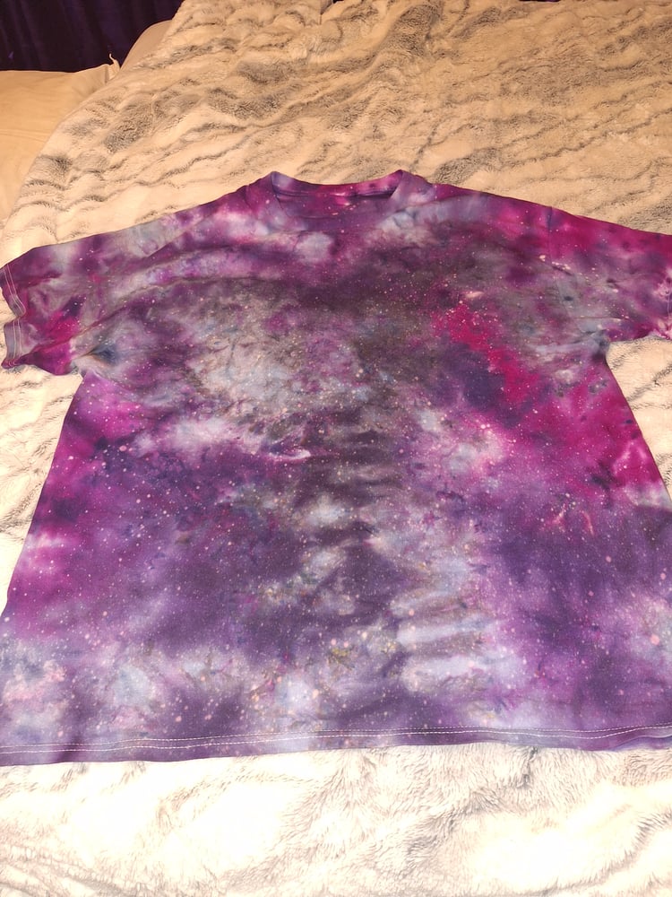 Image of Galaxy tye dye tshirt