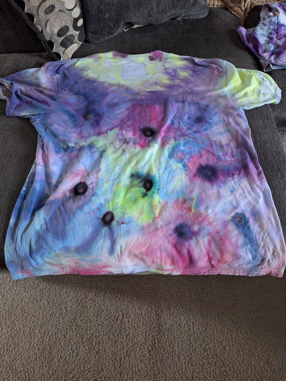 Image of Attempted flower tye dye tshirt