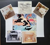 Image of original antique louis gatto tattooed strong man tattoo photo card flash lot