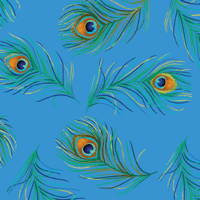 Image 5 of RHAPSODY IN BLUE 10" Tiles 42pc by Maria Kalinowski of Kanvas for Benartex Inc.