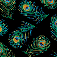 Image 4 of RHAPSODY IN BLUE 10" Tiles 42pc by Maria Kalinowski of Kanvas for Benartex Inc.